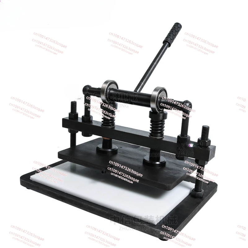 Leather Cutting Machine  DIY Fabric Paper Indentation Embossing Press  Manual Punching Leather Die Cutter