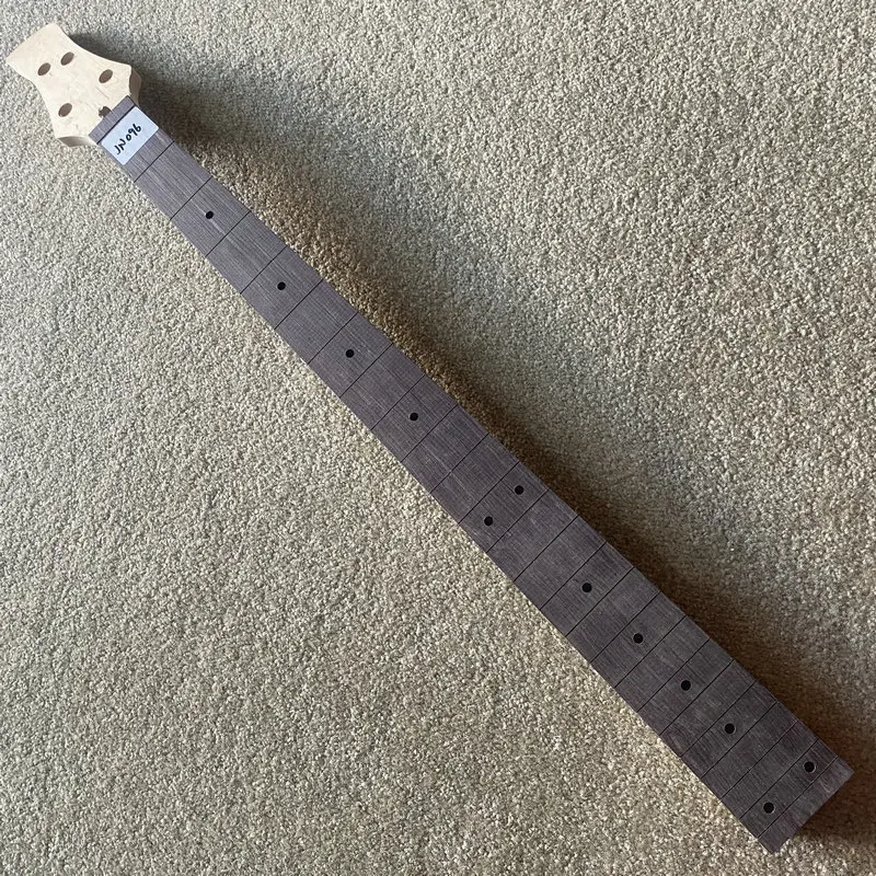 

JN096 Raw Materials of Solid Maple+Rosewood for 4 String Electric Bass Neck DIY Semi Finishing Bass Guitar Part for Replace