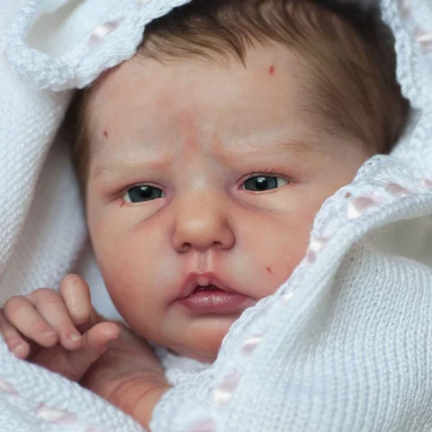 MRB 19 인치 비닐 다시 태어난 인형 키트 Ellie Sue 신생아 실물 같은 미완성 도색되지 않은 신선한 색상 빈 비닐 신생아 인형 금형