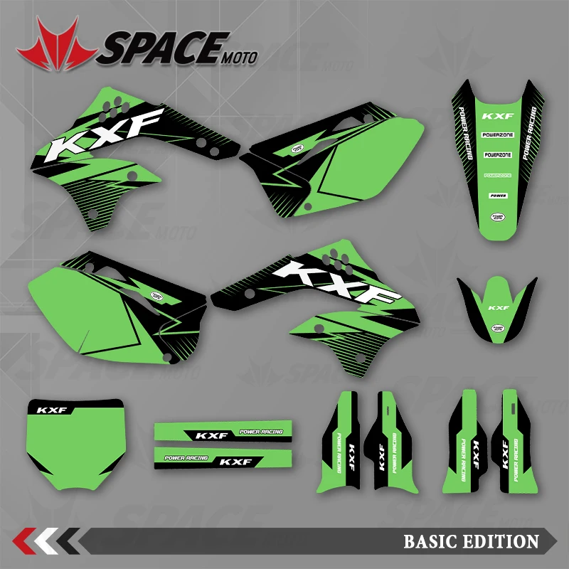 

SPACE MOTO графический фон наклейки наклейки для мотоцикла KAWASAKI 06-07 08 KXF450