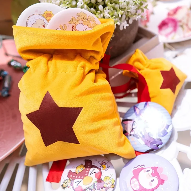 Game Animal Crossing New Horizons Cosplay Costumes Adult Unisex Short Plush Coin Purse Drawstring Bag Prop Xmas Gift Kawaii Bag