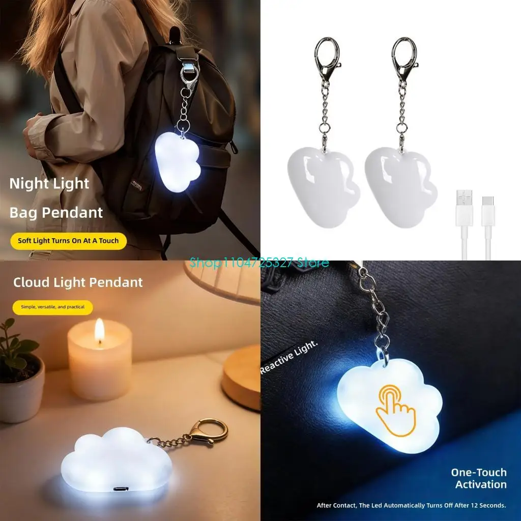 D8KF Light Weight Touch Sensitive Cloud Light Night Lamp Decoration Enduring