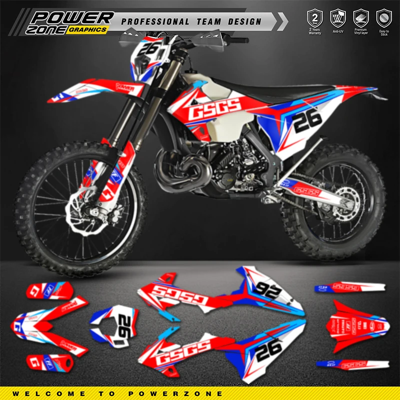 

PowerZone для GASGAS GAS GAS EC 2018 2019 2020, индивидуальные командные графические фоны, наклейки, наклейки