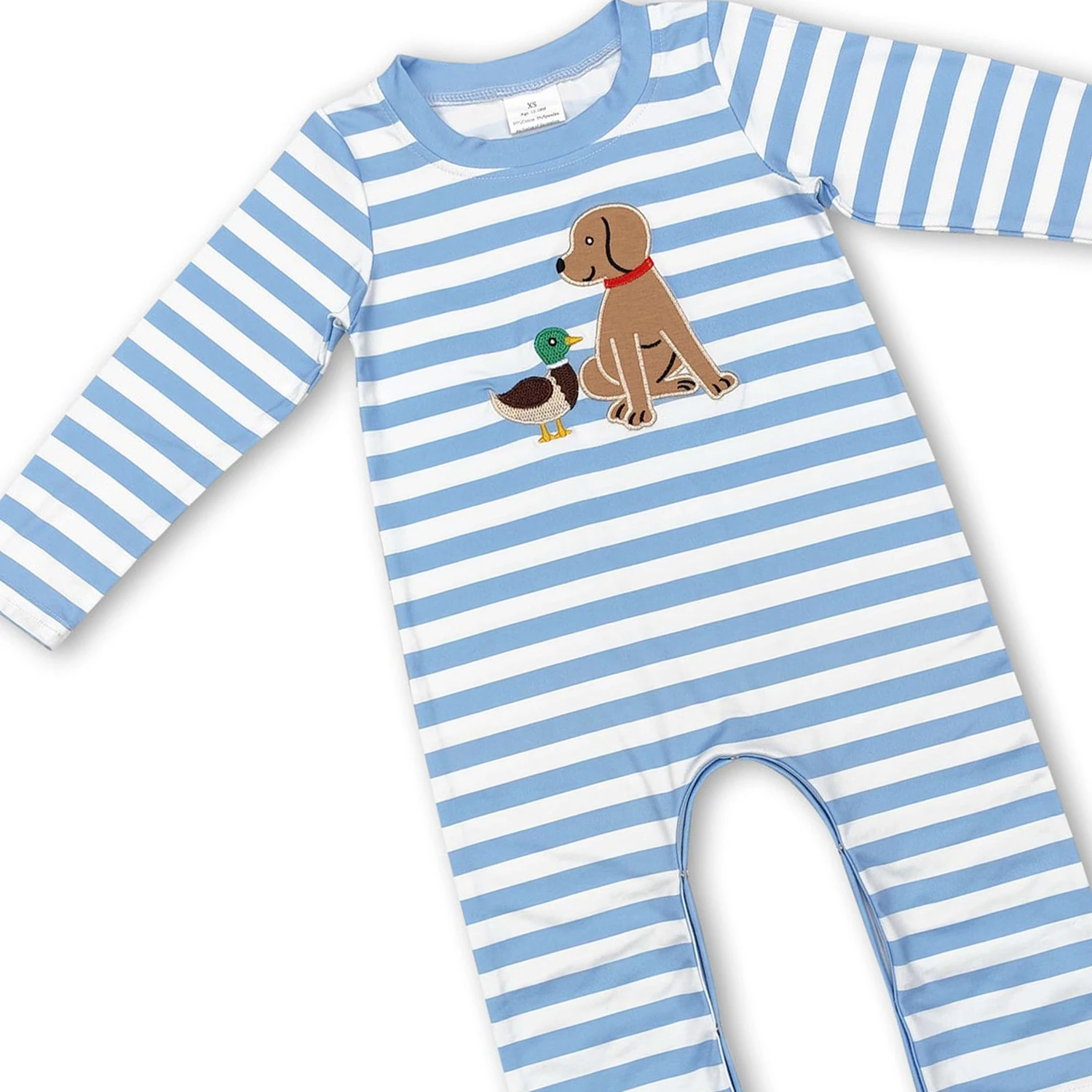 baby-infant-boys-dog-duck-stripes-rompers