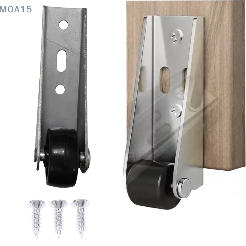 

1PC Door Support Moving Wheel Side Mounted Pulley Durable Silent Furniture Caster Mobile Household Moving Tool