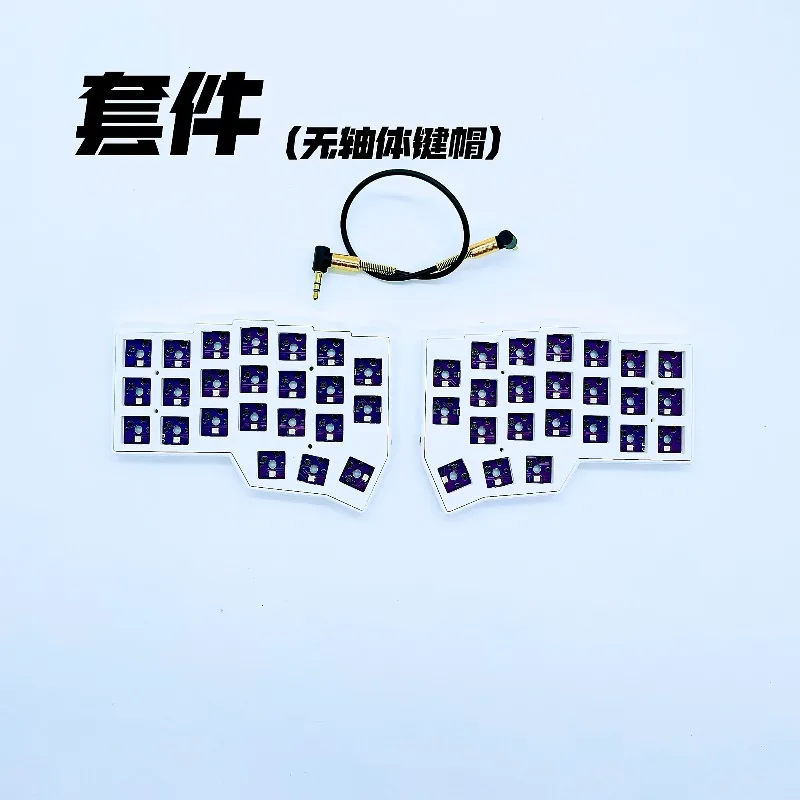 

Corne V4 Wired Split Keyboard Kit QMK Customized RGB Hot Swap Ergonomics Single Mode Keyboard for VIAL Left Right Hand Keyboard