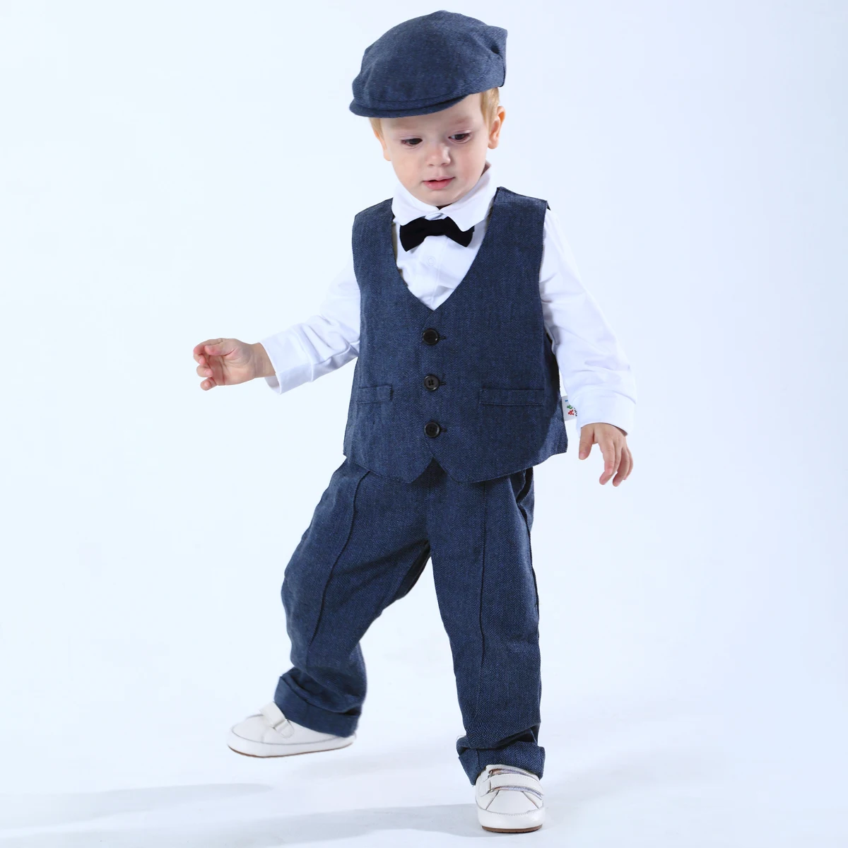 Suit for Kids Boys Baptism Outfit Toddler Easter Set Infant Formal Party Wedding Gentleman Clothing Shoot Ceremony Photo Tuxedo