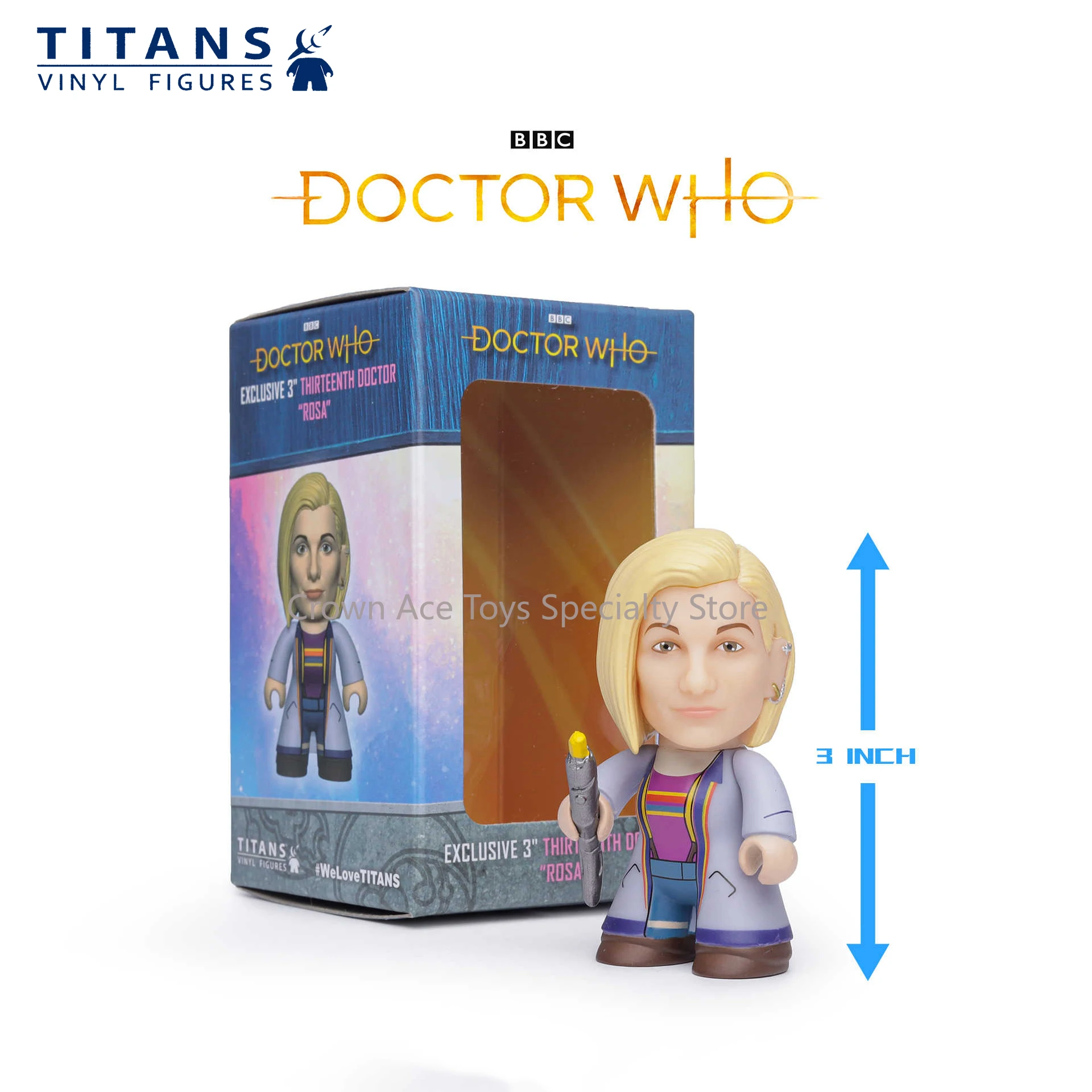 In Stock Titans Doctor Who THIRTEENTH DOCTOR Edition ROSA Edition 3in Manga Figures Trendy Collectible Toy Classic and Retro Toy