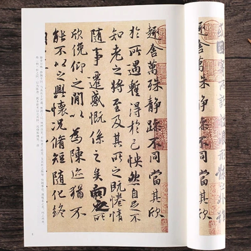 Running Script Calligraphy Copybook of Famous Artists Ancient Stone Inscriptions and Rubbings for Practice and Learning Copybook 6