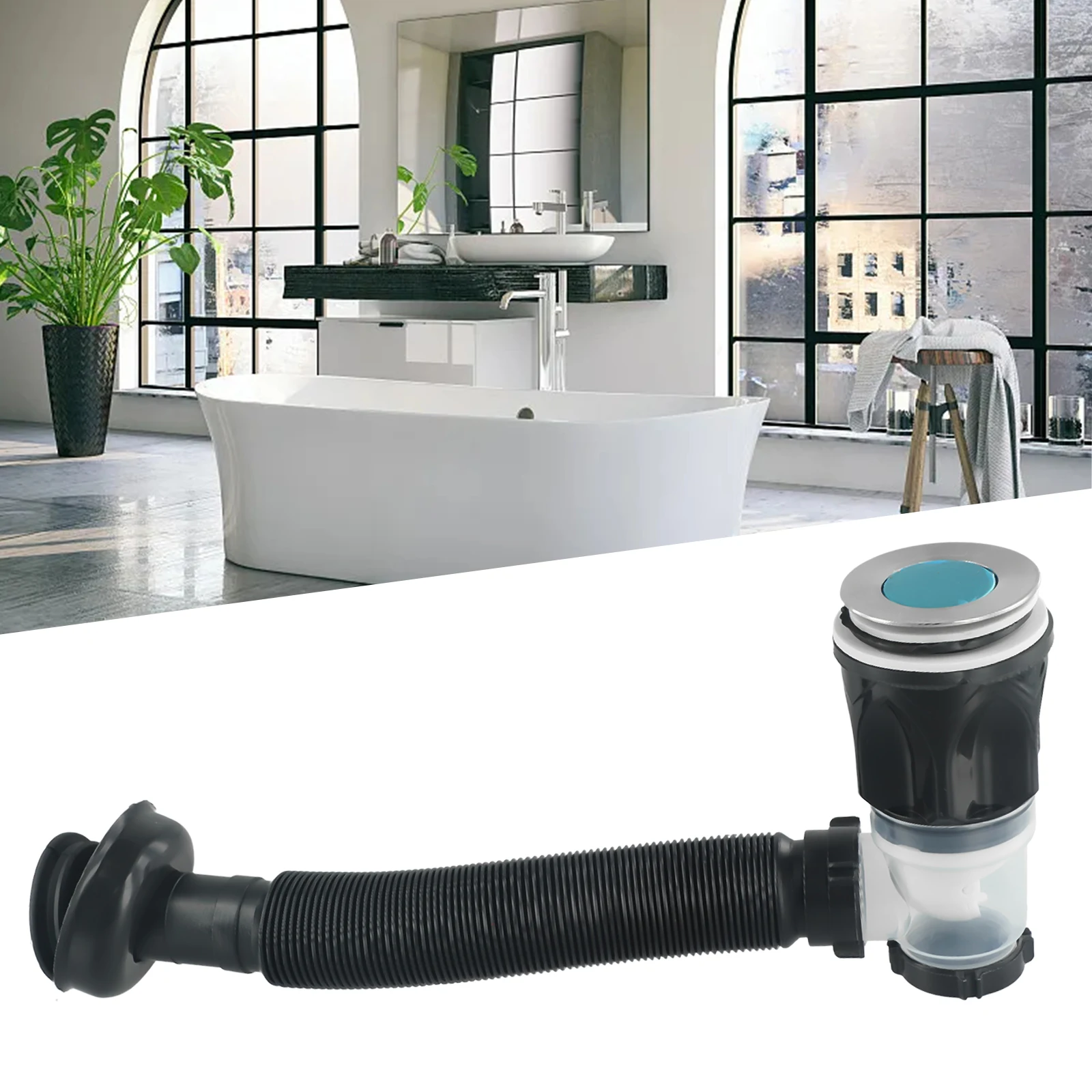 Flexible Drain Pipe Sink Drain Kit Stretchable Deodorant Strainer Pipeline Drainage Fixtures For Bathroom Kitchen