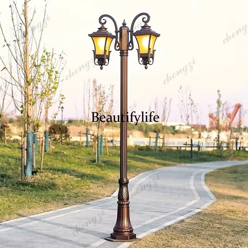 Q181 Landscape light outdoor waterproof European retro outdoor courtyard home yard garden high pole street light