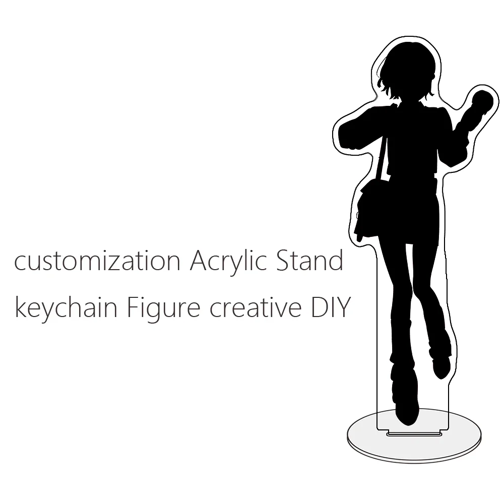 Only Customizable Creative DIY Acrylic Stand Kychain Badge Cartoon Double-Sided