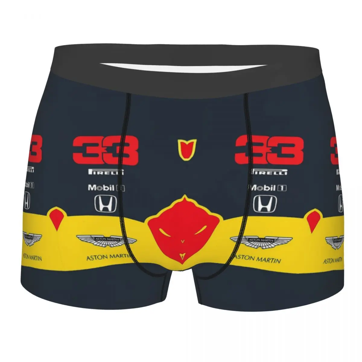 Max Verstappen 33 RB Calzoncillos bóxer para hombre, calzoncillos muy transpirables, pantalones cortos estampados de alta calidad, regalos de