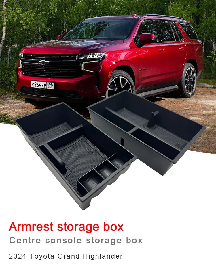 

For Toyota 24 Grand Highlander armrest boxes, storage boxes, central control storage boxes, and storage boxes