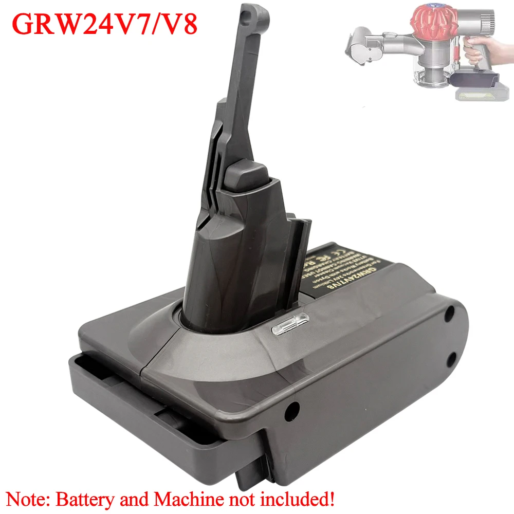 

GRW24V7V8 Battery Adapter Converter for Dyson V7/V8 for Greenworks 24V Batteries Converting To for Dyson V7/V8 Vacuum Cleaners