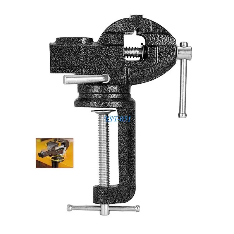 

E15A Mini Vise Muliti-Funcational 70mm Small Jewelers Hobby Clamp On Table Vise
