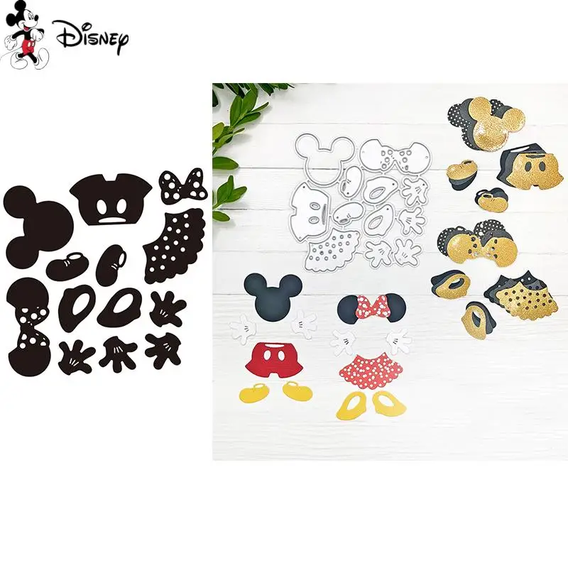 Dapper Apparels Disney Mickey Mouse Dress Up Cutting Dies Diecut for DIY Scrapbooking Embossing Paper Card Craft Making New 2022