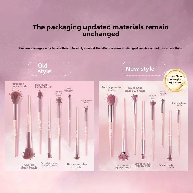 Colorkey Make-up-Pinsel, 8er-Set, weiche, flauschige Wolle, Make-up-Pinsel, Rouge, Lidschatten, Concealer und Konturpinsel, Make-up-Werkzeuge