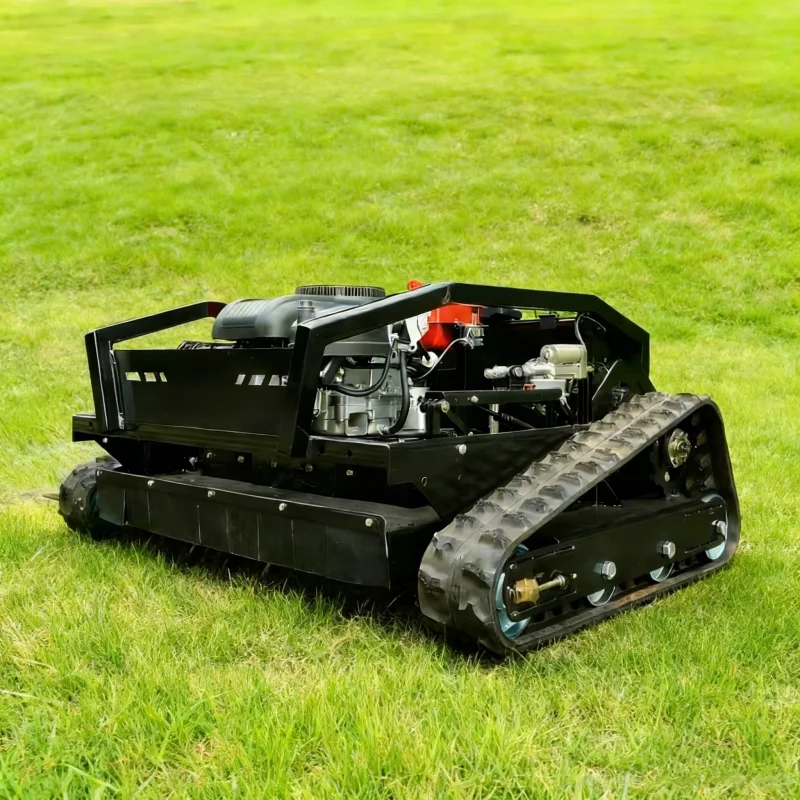 Customized RC Tracked Lawn Mower，Grass Leaf Robot，Cutter for Steep Slopes Mower Speed 5KM/H，Suitable for Gardens