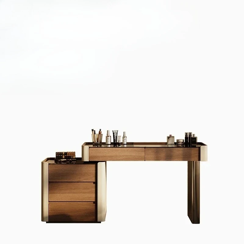 A  New minimalist chest integrated makeup table, high-end light luxury  bedroom makeup table
