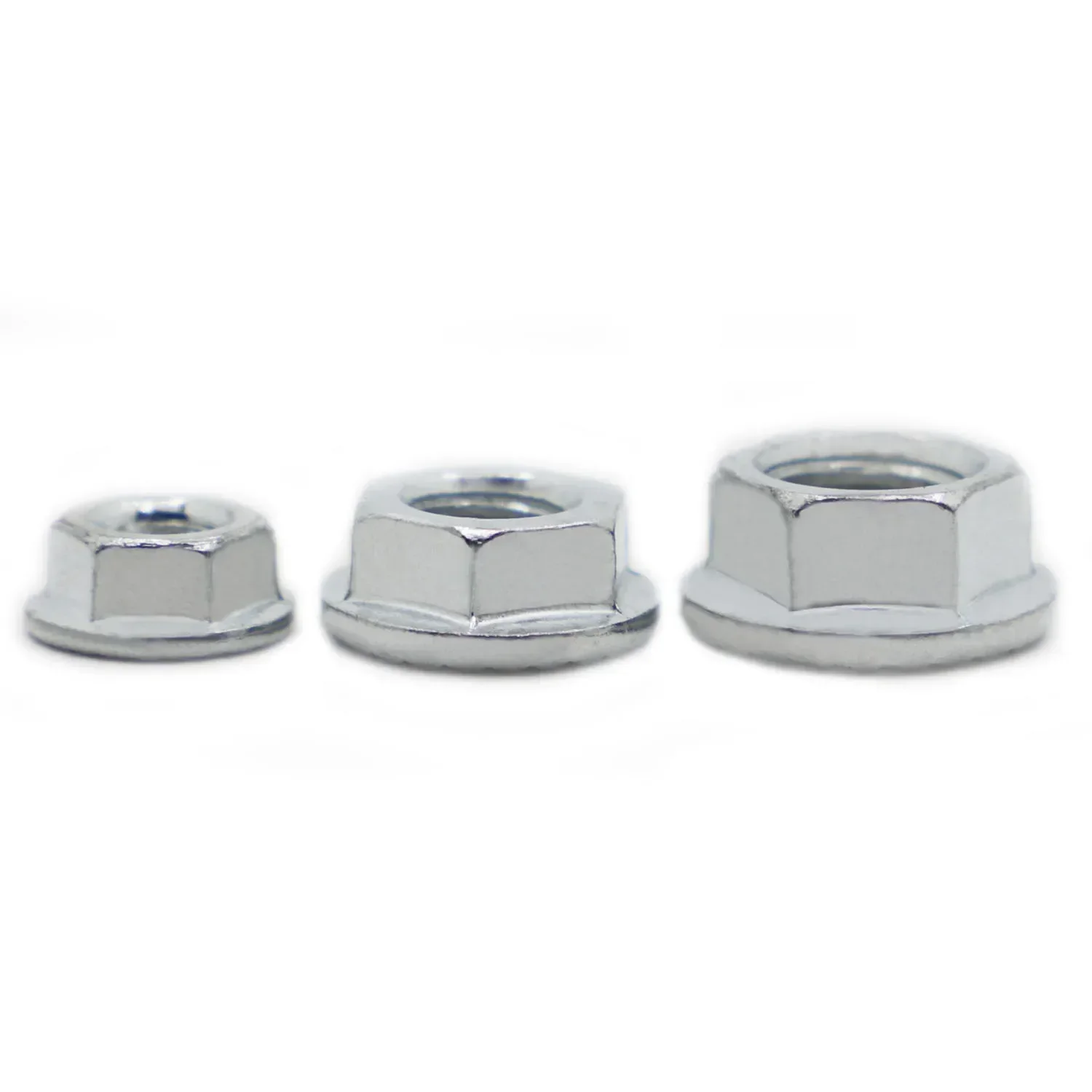 M3 M4 M5 M6 M8 M10 M12 M14 M16 Galvanized Steel Hexagon Hex Flange Nut Pinking Slip Locking Lock Nut DIN6923