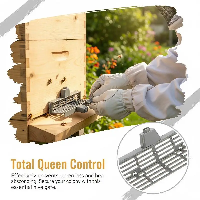 Bee  Anti-Escape Frame Reusable Queen Excluder Net Prevent Bee Stealing for Backyard Beekeeper Beekeeping Apiary Tools