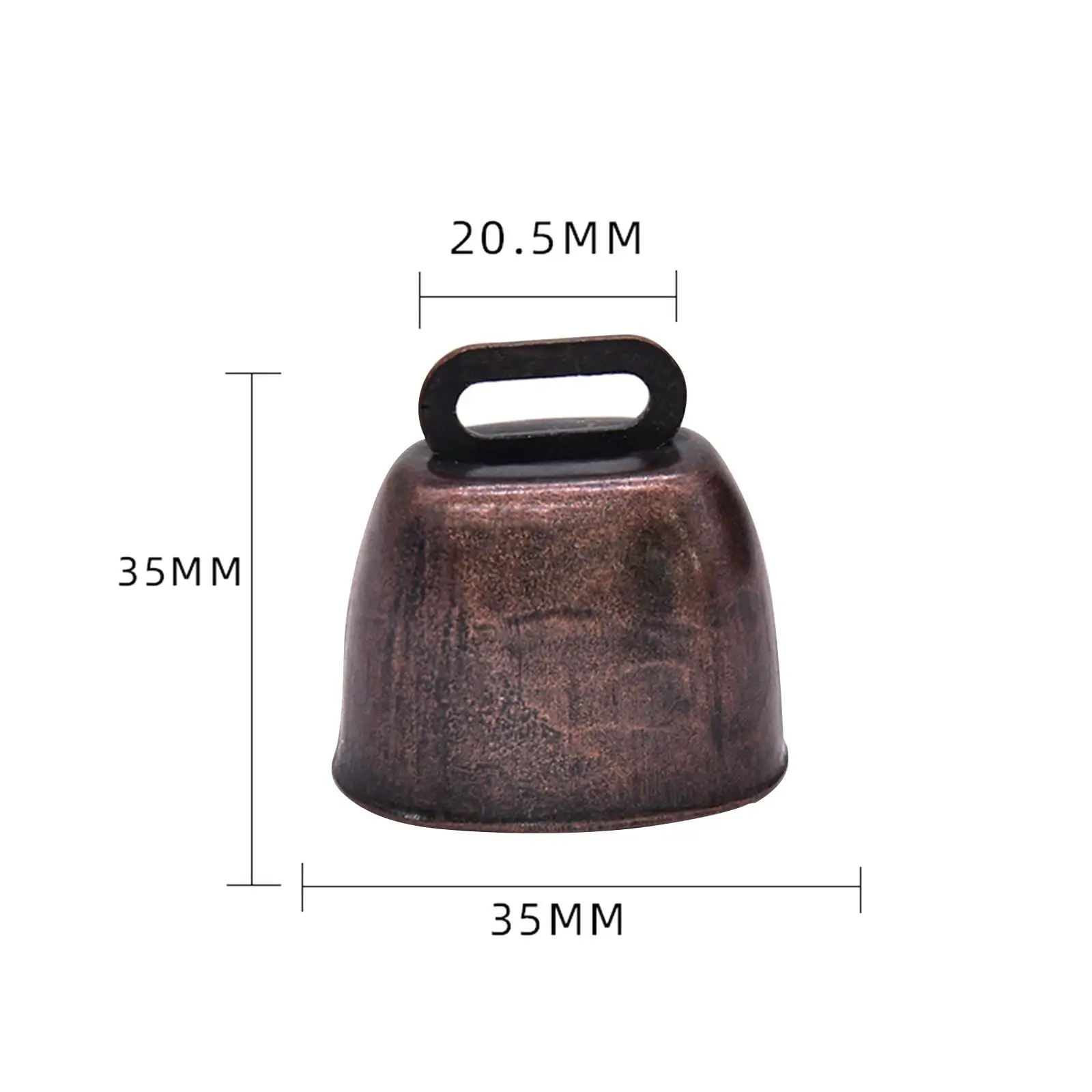 Vintage Style Grazing Bell Loud Bells Premium Cowbell Metal Cow Bell Small Ornament for Dog Sheep Horse Pets Accessories