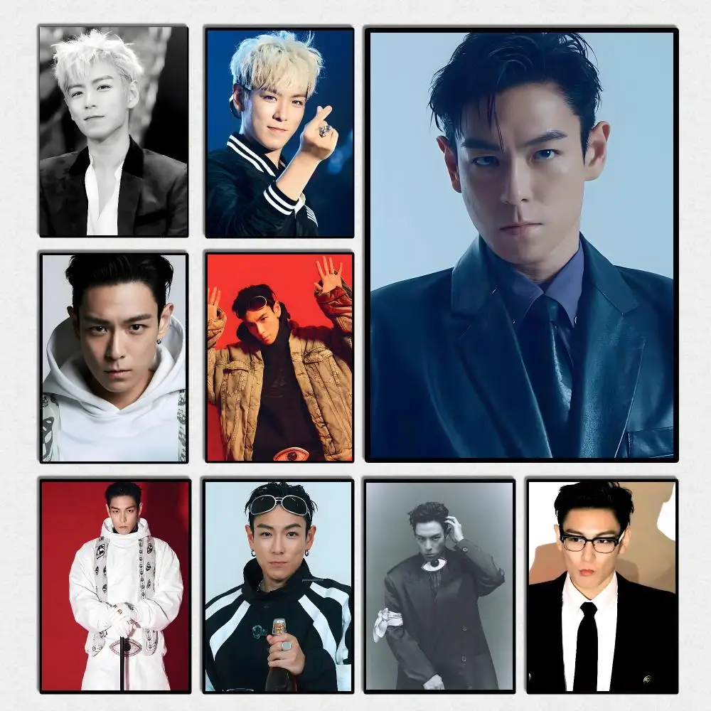 Popular Singer T O P Poster High Quality Wall Art For Home Office Bedroom Living Room Hallway Bar Perfect Gift Idea