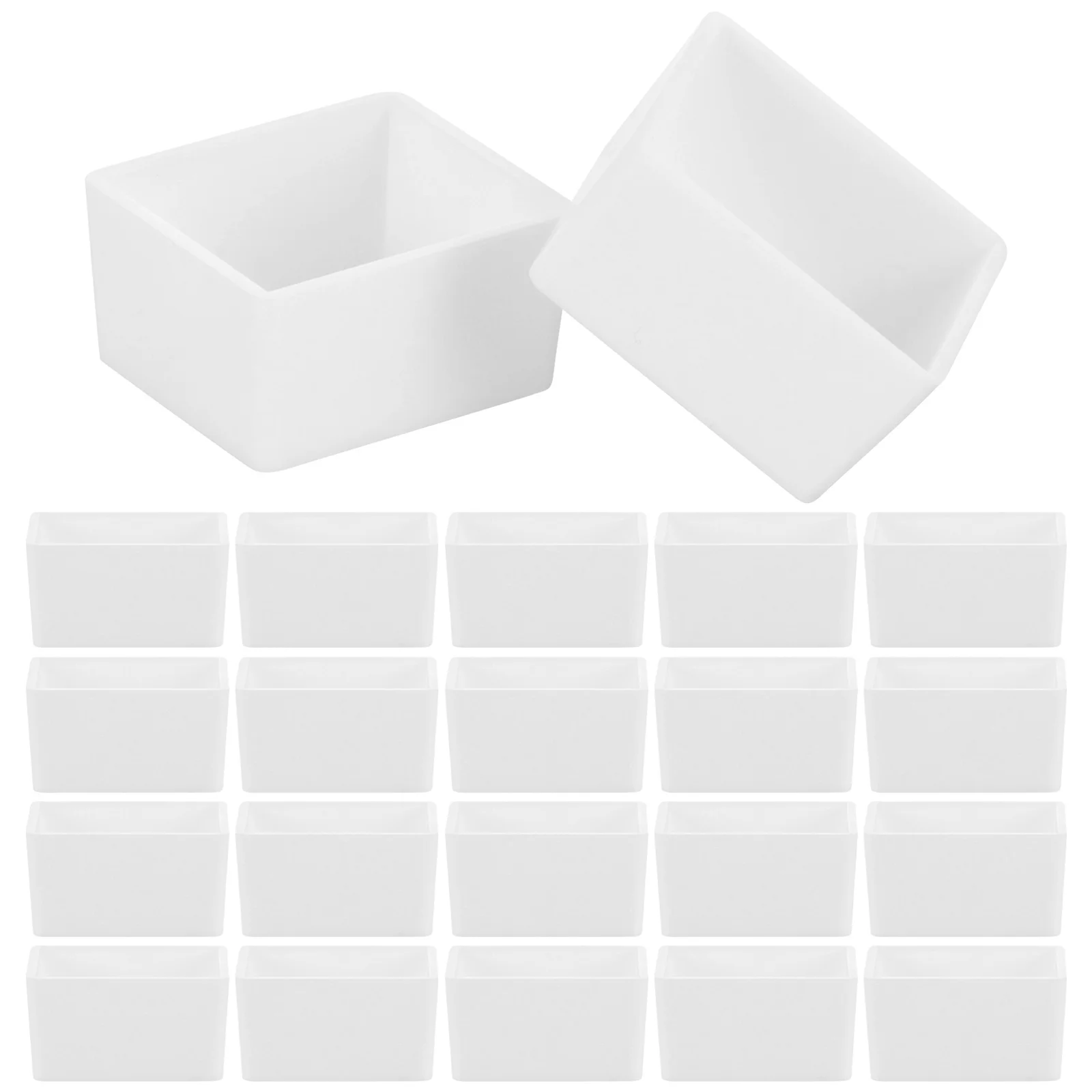 

50Pcs Transparent Empty Half Pans Plastic Watercolor Paint Trays for Drawing Painting Lightweight Washable Art Craft Supplies