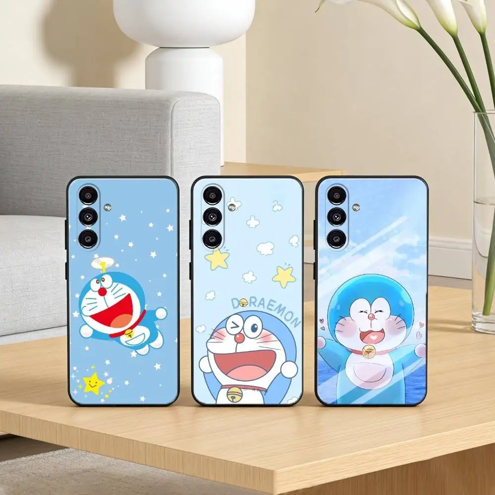 Cute Cartoon D-Doraemon Phone Case For Samsung Galaxy A20,21s,22,31,32,52,53,72,73,80,91 Soft Black Shell