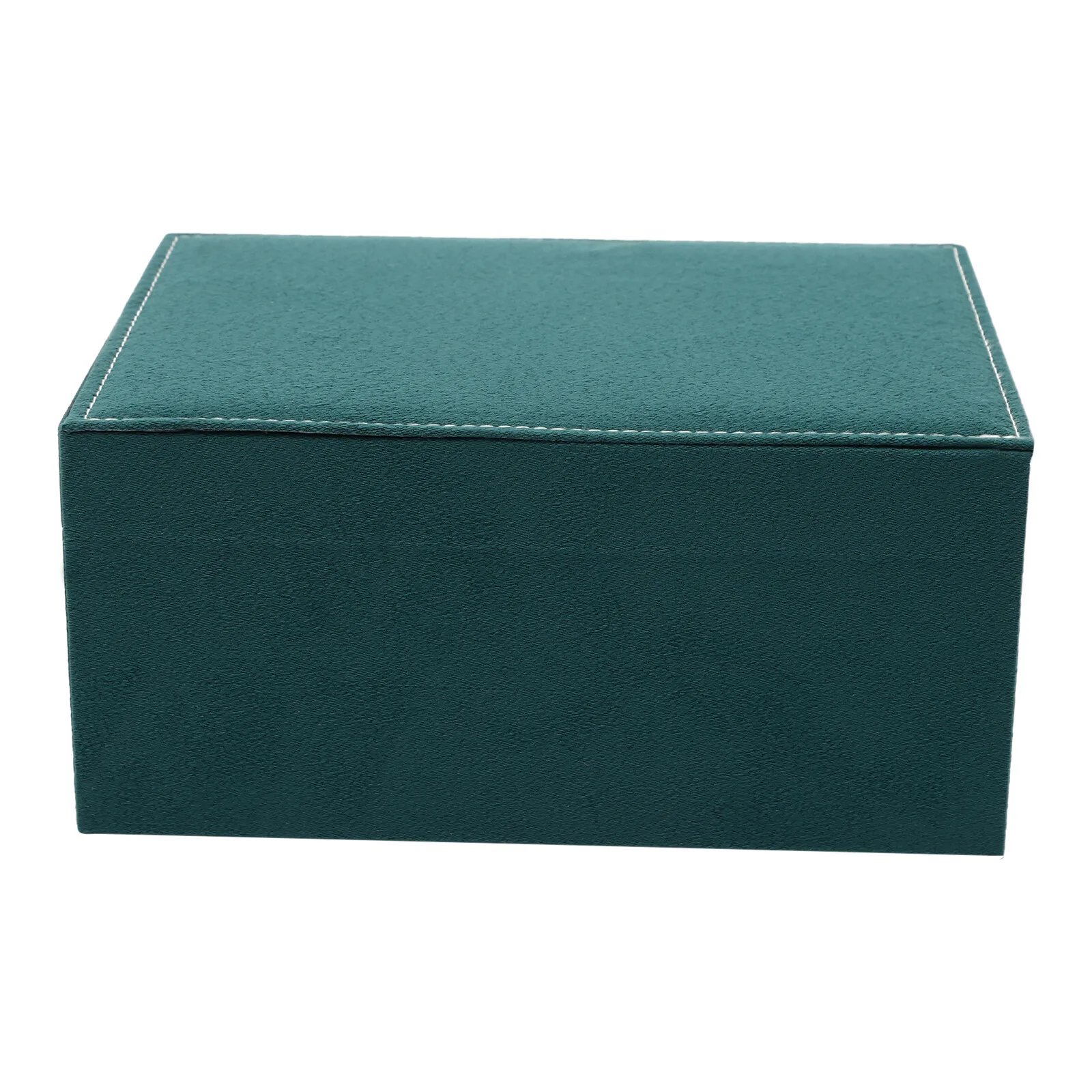 Jewelry Organizer Box Velvet 3 Layers Green Flannel Ring Necklace Makeup Holder for Christmas Present