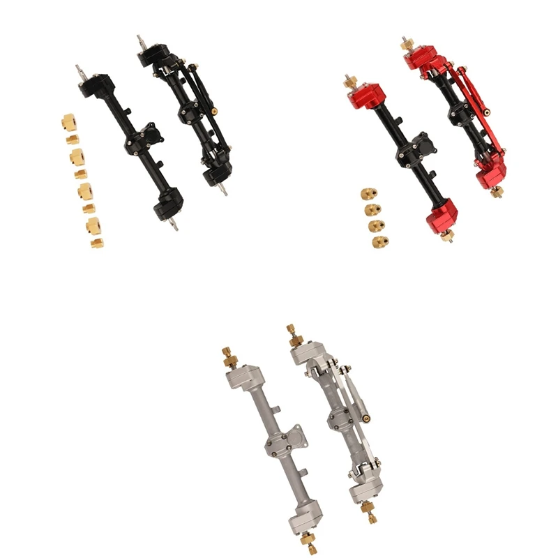 

Metal Front And Rear Portal Axle Set For Axial SCX24 Gladiator JLU Bronco C10 Deadbolt 1/24 RC Crawler Upgrades Parts