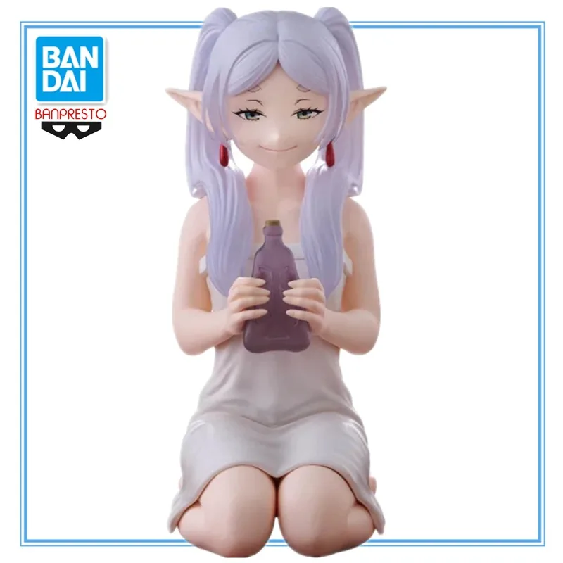

В наличии оригинальный BANDAI BANPRESTO Frieren: Beyond Journey's End Frieren Relax Time ПВХ 13 см аниме модель персонажа игрушки подарки