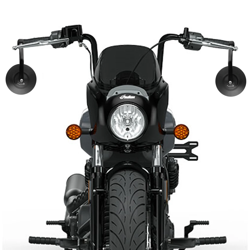 EMARK Motorcycle Handlebar Bar End Mirror for Indian Scout Bobber Twenty Sixty Rogue FTR1200 FTR Rally FTR1200S FTR R Carbon