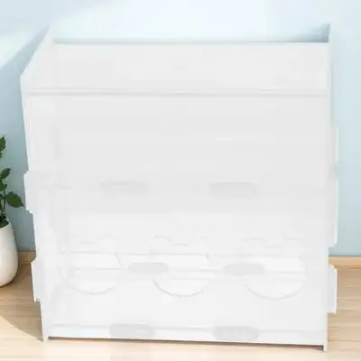 

Acrylic Automatic Rutin Chicken Feeder Feeding Box Spill Proof Multi-Use Poultry Food Container Clear Farmhouse Feeder