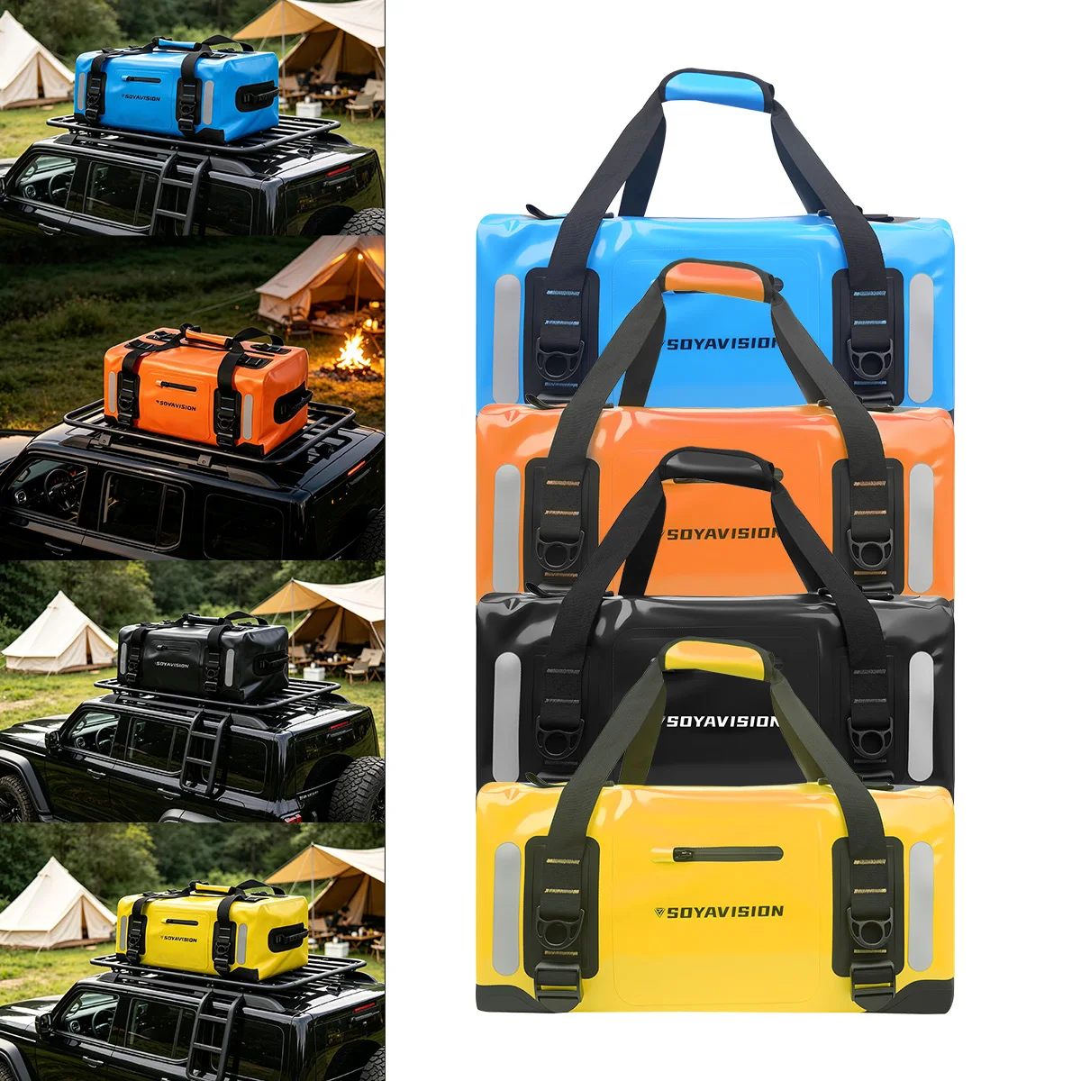 Motorcycle Riding Tail Luggage Bag Waterproof Dry Duffel Bag Handbag Backpack for Boating Cycling Fishing Camping Travel Gym