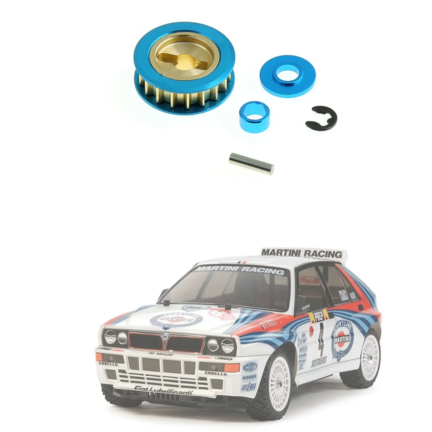 

A87I-2X Metal Pulley 18T 300054450 For Tamiya XV-01 XV01 TA06 1/10 RC Car Upgrades Parts Accessories
