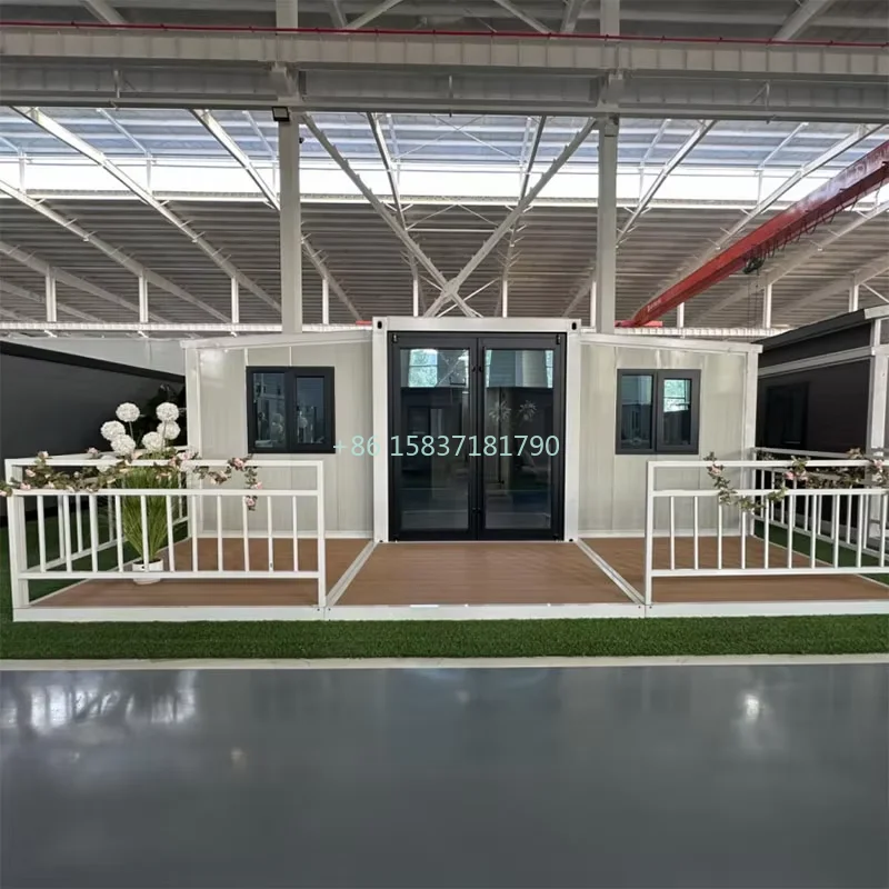 Expandable Container House Tiny Home Villa Hotel Warehouse Folding House Container Steel Sandwich Panel Material Container Home
