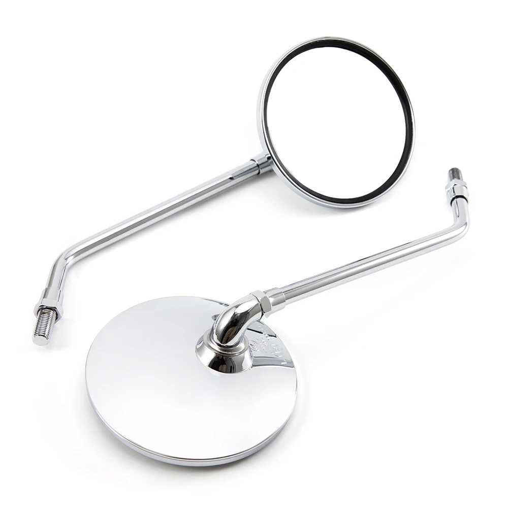 

One Pair Circle Motorcycle Mirror Rear View Mirrors For Motorcycles E-Bike Honda Scooter Kawasaki Suzuki Yamaha 10mm