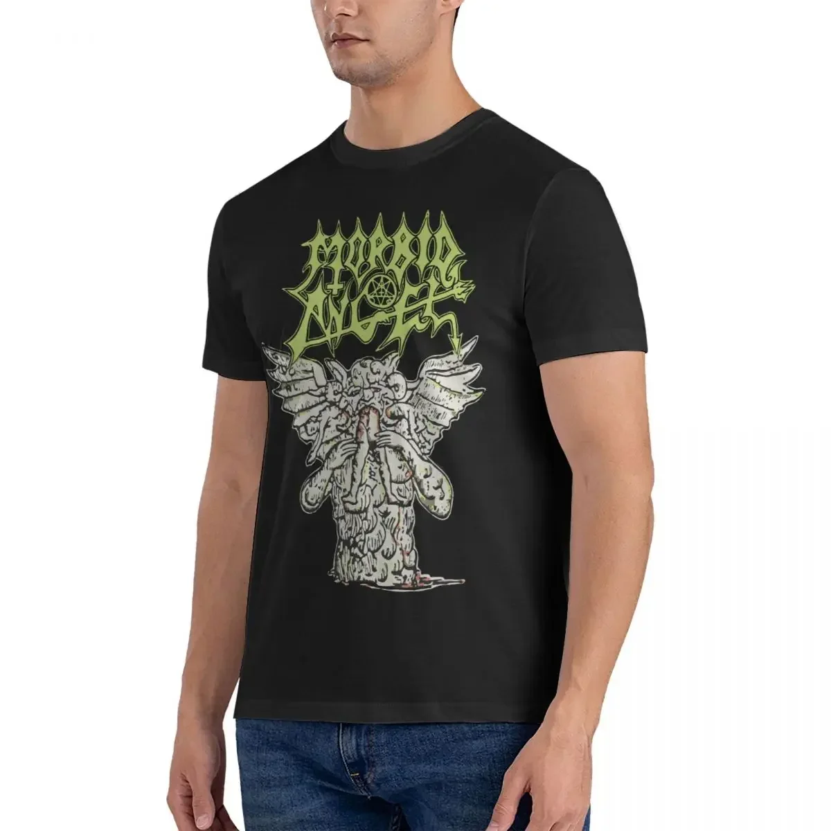 Rapture T-Shirt Men M-morbid Angel Fun Pure Cotton Tees O Neck Short Sleeve T Shirts Printed Tops