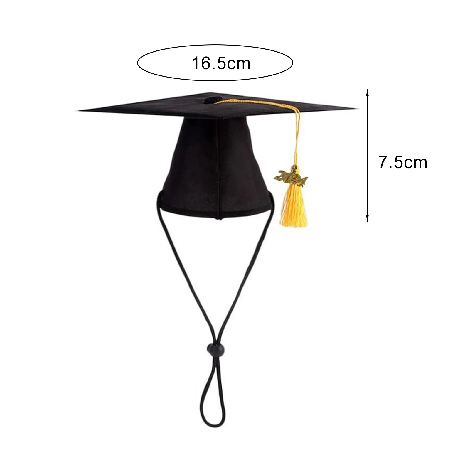 Bachelor Hat for Pets Dogs Cats Caps Pet Accessories Adjustable Pet Graduation Hat with Tassel for Cats Dogs Cosplay for Party