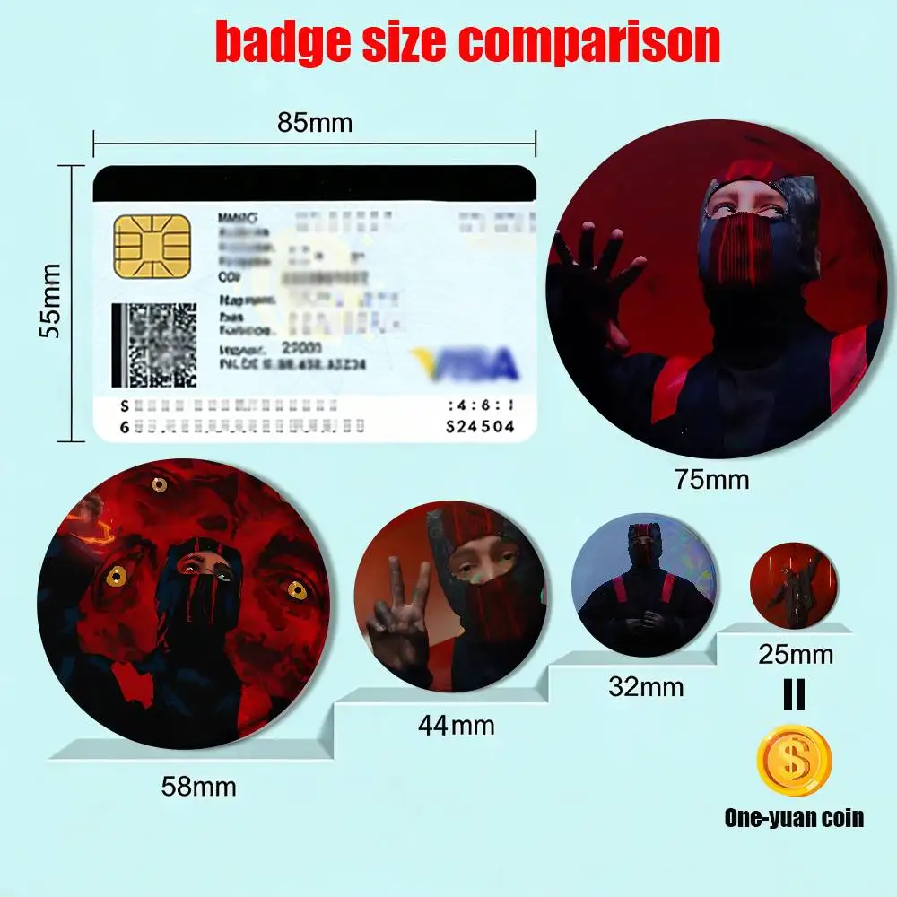 Sizzling Hot Band Clique Twenty One Pilots Round Exquisite Badge Brooches Creative Pins For Clothes Hat Backpack