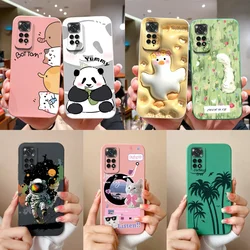 Cute Cartoon Case For Redmi Note 11 Pro Plus Back Cover Liquid Silicone Camera Protector For Xiaomi Redmi Note11 Phone Cases