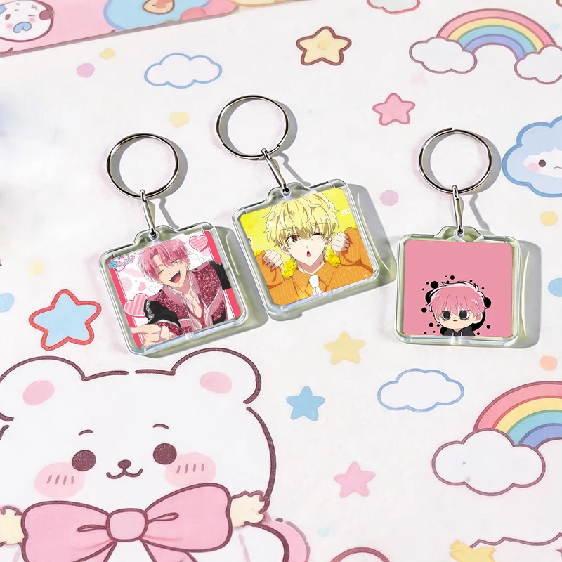 Comic Strip T-Tamons Side Fukuhara Acrylic Keychain Handmade Hanging Clothes Backpack Decoration Accessories Gifts with Friends