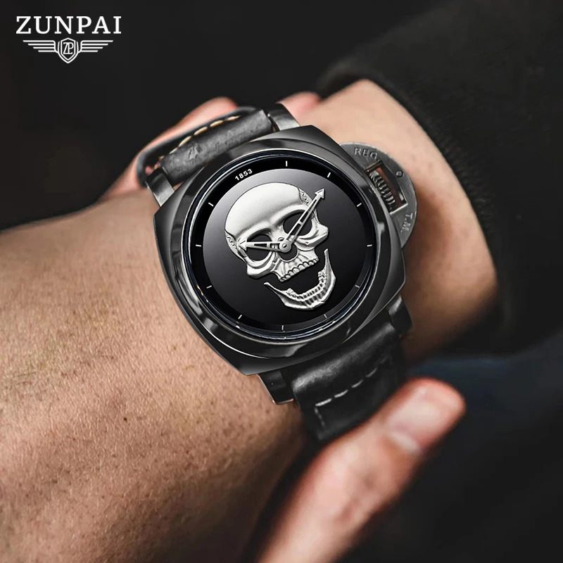 ZUNPAI Original Watch for Men TOP Brand Waterproof Sports Stainless Steel Chronograph 2023New Fashion Luxury Wristwatches