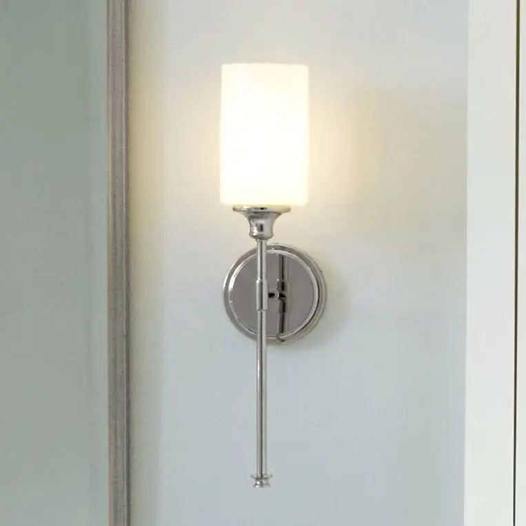 

Simple long pole wall lamp bathroom mirror front light bedroom bedside straight pole living room background wall hanging light