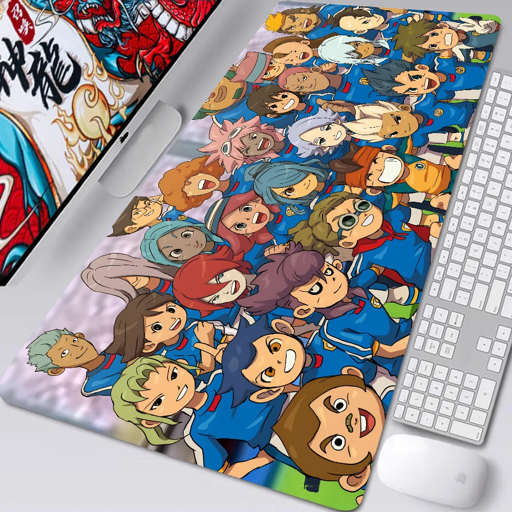 Game Inazuma Eleven Mousepad Desk Pad Gaming Accessories Prime Gaming XXL Keyboard Pad Stitched Pad Desk Pad