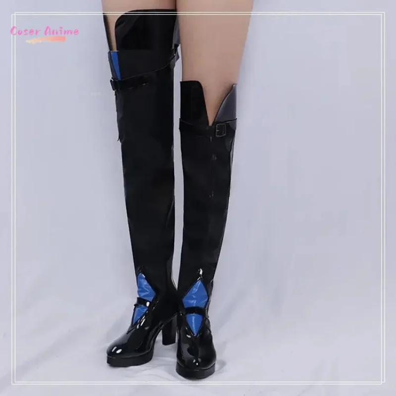 Coser Game Honkai: 스타 레일 Acheron 코스프레 의상 신발 애니메이션 캐릭터 할로윈 카니발 파티 소품