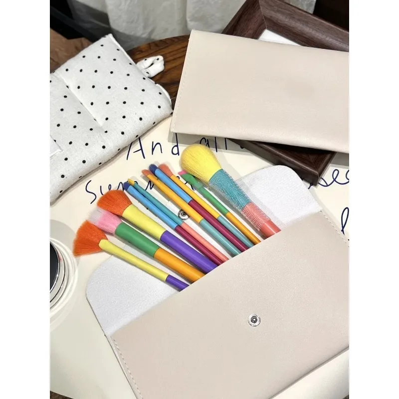 H series10 Sets Rainbow Makeup Brush Loose Powder Blush Contour Highlight Eyeshadow Nose Shadow Eyeliner Concealer Eyebrow Brush