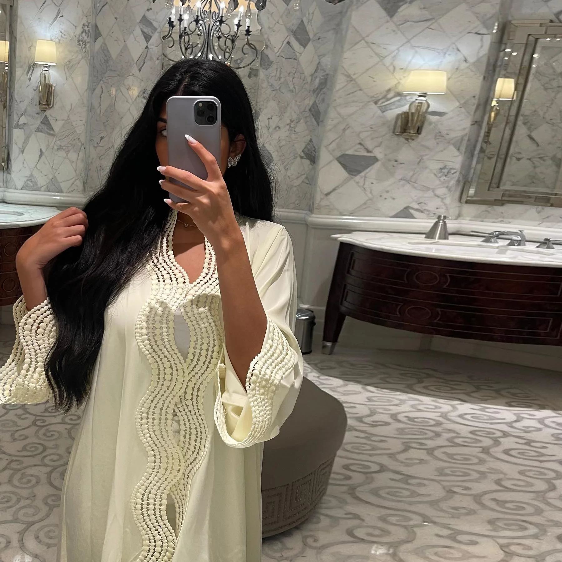 فستان نسائي مسلم عيد دبي عباية تركيا قفطان كيبيا قفطان مغربي نسائي رداء إسلامي ملابس كيمونو سترة عباية Abbayas #5